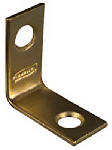 ASSA ABLOY AMERICAS RESIDENTIALI NC 4-Pk., 1 x 1/2 In. Brass Corner Bracket