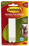 COMMAND Command 17207 Picture Hanging Strip, 3 lb/set, Foam, White, 3.625 in L x 0.5 in W x 0.1 in D, 4/PK HARDWARE & FARM SUPPLIES COMMAND
