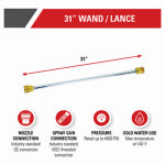 FNA GROUP Universal Pressure Washer Wand, Rated Up to 4500 PSI, 31 In. OUTDOOR LIVING & POWER EQUIPMENT FNA GROUP