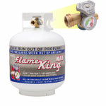 FLAMEKING CYLINDERS 20 Lb. LP Tank Cylinder, OPD Valve & Gas Gauge, Steel