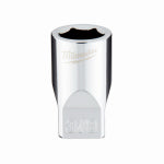 MILWAUKEE ELECTRIC TOOL CORP SAE 6-Point Shallow Socket, 3/8 In., 1/4 In. Drive