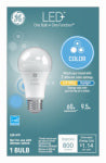 GE GE 93100289 LED Bulb, General Purpose, A19 Lamp, 60 W Equivalent, E26 Lamp Base, Frosted, Daylight/Soft White Light ELECTRICAL GE