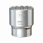 DEWALT DEWALT DWMT74606OSP Drive Hand Socket, 1-9/16 in Socket, 3/4 in Drive, 12-Point, Steel, Polished Chrome Vanadium TOOLS DEWALT