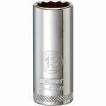 DEWALT DEWALT DWMT74505OSP Drive Hand Socket, 13 mm Socket, 3/8 in Drive, 12-Point, Steel, Polished Chrome Vanadium TOOLS DEWALT