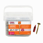 GRK FASTENERS GRK Fasteners 100073 Cabinet Screw, #8 Thread, 1-1/2 in L, Washer Head, Star Drive, Steel, 330 PK HARDWARE & FARM SUPPLIES GRK FASTENERS