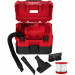 MILWAUKEE ELECTRIC TOOL CORP M12 Cordless Wet/Dry Vacuum, 1.6 Gallon, TOOL ONLY TOOLS MILWAUKEE ELECTRIC TOOL CORP