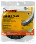 FROST KING Frost King R338H Foam Tape, 3/8 in W, 10 ft L, 3/16 in Thick, Rubber, Black HARDWARE & FARM SUPPLIES FROST KING