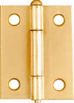 ASSA ABLOY AMERICAS RESIDENTIALI NC 2-Pk., 2 In. Narrow Hinges, Light-Duty, Dull Brass