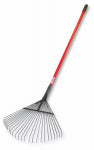 BULLY TOOLS Thatching / Leaf Rake, Heavy-Duty Steel,  63-In. Fiberglass