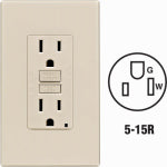 LEVITON MFG CO 15A LALM TSTGFCI OUTLET
