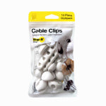 WRAP IT STORAGE Wrap-It Storage 514-CLIPS-WH Assorted Cable Clip, White ELECTRICAL WRAP IT STORAGE
