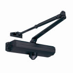 TELL MANUFACTURING INC Adjustable Door Closer, Heavy-Duty Grade 1, Matte Black HARDWARE & FARM SUPPLIES TELL MANUFACTURING INC