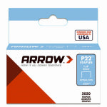 ARROW Arrow P22 Series 224 Staple, 7/16 in W Crown, 1/4 in L Leg HARDWARE & FARM SUPPLIES ARROW   
