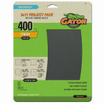 GATOR Gator SilicaCut 4472 Sanding Sheet, 11 in L, 9 in W, 400 Grit, Very Fine, Silicon Carbide Abrasive PAINT GATOR