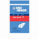 TTI FLOOR CARE NORTH Dirt Devil Style "F" Canister Vacuum Cleaner Bags, 3-Pk.