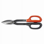 WISS Crescent Wiss WDF12S Tinner Snip, 12.28 in OAL, 2-3/4 in L Cut, Long, Straight Cut, Steel Blade, Black/Rawhide Handle TOOLS WISS