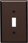 LEVITON MFG CO BRN 1-TOGGLE WALL PLATE ELECTRICAL LEVITON MFG CO