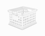 STERILITE Sterilite 16940806 Storage Crate, 3 qt, Polypropylene, White, 15-5/8 in L, 13-3/4 in W, 10-5/4 in H HOUSEWARES STERILITE