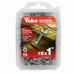 TEKS Teks 21508 Lath Screw, #8 Thread, Truss Head, Phillips Drive, Sharp Point, Steel, Zinc, 170 PK HARDWARE & FARM SUPPLIES TEKS