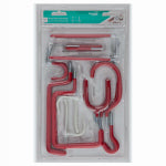 ASSA ABLOY AMERICAS RESIDENTIALI NC Assorted Hanging Hooks, Red Vinyl Over Steel