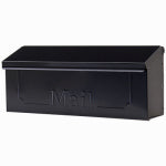 SOLAR GROUP Gibraltar Mailboxes Townhouse THHB0001 Mailbox, 260 cu-in, Steel, Powder-Coated, Black, 15.2 in W, 3.9 in D, 6.1 in H HARDWARE & FARM SUPPLIES SOLAR GROUP