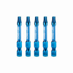 J S PRODUCTS T25 Mach-Blue Torx Impact Driver Bits, 2 In., 5-Pk. TOOLS J S PRODUCTS