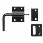 ASSA ABLOY AMERICAS RESIDENTIALI NC Slide Bolt Gate Latch, Left or Right Hand, Black