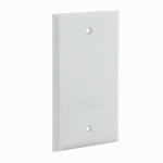RACO INCORPORATED 1-Gang Weatherproof Blank Cover, Vertical/Horizontal, White ELECTRICAL RACO INCORPORATED