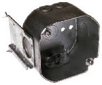 RACO Raco 176 Electrical Box, 3-5/8 in OAW, 2-1/8 in OAD, 4-3/8 in OAH, 7-Knockout, Steel Housing Material, Gray ELECTRICAL RACO