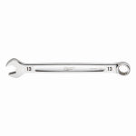 MILWAUKEE Milwaukee 45-96-9513 Combination Wrench, Metric, 13 mm Head, 7.09 in L, 12-Point, Steel, Chrome TOOLS MILWAUKEE