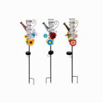 FUSION PRODUCTS LTD. Solar LED Watering Can Rain Gauge Stick Light, Assorted Designs, 30 In. High ELECTRICAL FUSION PRODUCTS LTD.