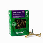 SPAX #10 x 3" Interior Wafer Head Cabinet Wood Screws Multi-Material Torx T-Star Plus (65 EA) 1 LB