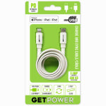 ARIES MFG USB-C to Apple Lightning Charge/Sync Cable, 3 Ft.