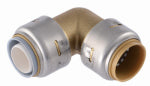 SHARKBITE SharkBite UR4256A Transition Elbow, 3/4 in, 90 deg Angle, Brass, 200 psi Pressure PLUMBING, HEATING & VENTILATION SHARKBITE