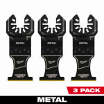 MILWAUKEE Milwaukee 49-25-1503 Blade, 1-3/8 in, Carbide/HCS/Titanium, 2 in D Cutting, 3/PK TOOLS MILWAUKEE