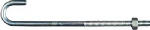 ASSA ABLOY AMERICAS RESIDENTIALI NC J Bolt, Zinc, 5/16 x 7 In. HARDWARE & FARM SUPPLIES ASSA ABLOY AMERICAS RESIDENTIALI NC