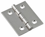 ASSA ABLOY AMERICAS RESIDENTIALI NC Broad Hinge, Nickel, 1-1/2 x 1-1/4 In., 2-Pk.