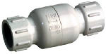 B&K LLC PVC Check Valve, Solvent Weld, White, Schedule 40, 2 In.