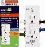 LEVITON MFG CO WH 20A TR WEATHPRF GFCI ELECTRICAL LEVITON MFG CO
