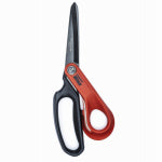 WISS Crescent Wiss W10TM Lightweight Scissors, 10 in OAL, 4 in L Cut, Stainless Steel Blade, Ring Handle, Gray/Red Handle TOOLS WISS