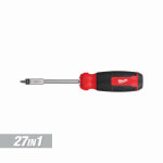 MILWAUKEE Milwaukee 48-22-2901 27-in-1 Multi-Bit Screwdriver, 1/4 in Drive, 9.11 in OAL, Plastic Handle, Ergonomic Handle