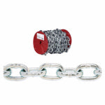 APEX TOOLS GROUP LLC 3/16 In. Zinc Proof Coil Chain, 100 Ft.
