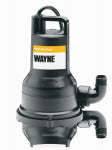 WAYNE Wayne VIP Series VIP30 Submersible Pump, 120 V, 1/3 hp, 1-1/4 in Outlet, 2600 gph, Vortex Impeller, Thermoplastic PLUMBING, HEATING & VENTILATION WAYNE
