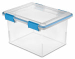 STERILITE Sterilite 19334304 Gasket Box, Plastic, Blue Aquarium/Clear, 18-1/2 in L, 14-7/8 in W, 11-1/8 in H HOUSEWARES STERILITE