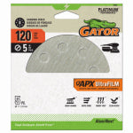 ALI INDUSTRIES APX Ultrafilm Sanding Discs, Hook & Loop, 120 Grit, 5 In., 5-Pk.