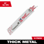 MILWAUKEE ELECTRIC TOOL CORP Sawzall The Torch Reciprocating Saw Blade, 6 In., 5-Pk.
