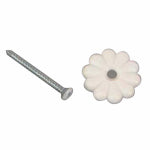 US HARDWARE US Hardware D-138C Rosette Button, Plastic, 6/CD AUTOMOTIVE US HARDWARE