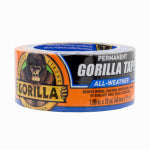GORILLA Gorilla All Weather 110418 Permanent Tape, Roll, 10 yd L, 1.88 in W, Polyethylene, Black PAINT GORILLA