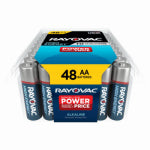 RAYOVAC Rayovac 815-48PPK Battery, AA Battery, Alkaline, 48/PK ELECTRICAL RAYOVAC