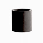 AVERA HOME GOODS LLC Cylinder Planter, Black Fiberglass Reinforced Cement, 8 In. High LAWN & GARDEN AVERA HOME GOODS LLC   